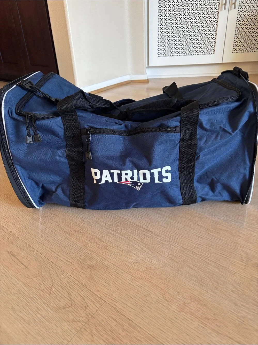 New England Patriots Navy Team Duffle Bag